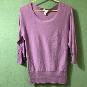 Chico’s pink lightweight sweater 3/4 sleeves